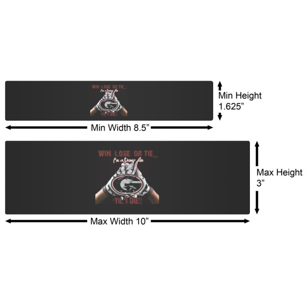 Custom Design - Water Bottle Labels w/ Dimensions