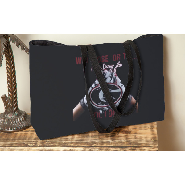 Custom Design - Tote w/Black Handles - Lifestyle View