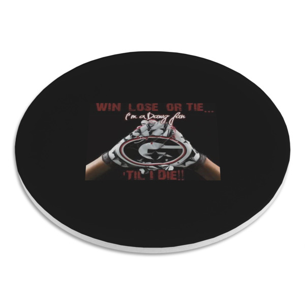 Custom Design - Round Stone Trivet - Angle View