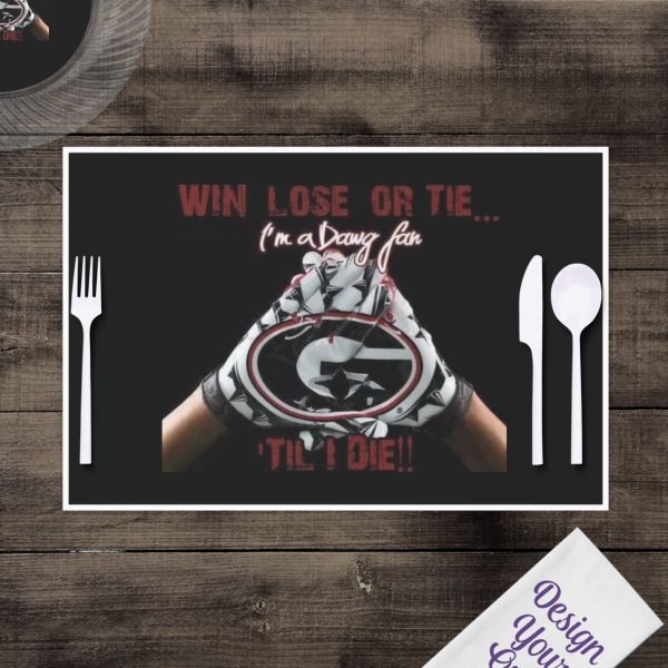 Custom Design - Disposable Paper Placemat - In Context