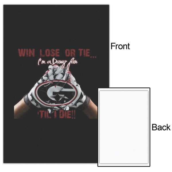 Custom Design - 24x36 - Matte Poster - Front & Back