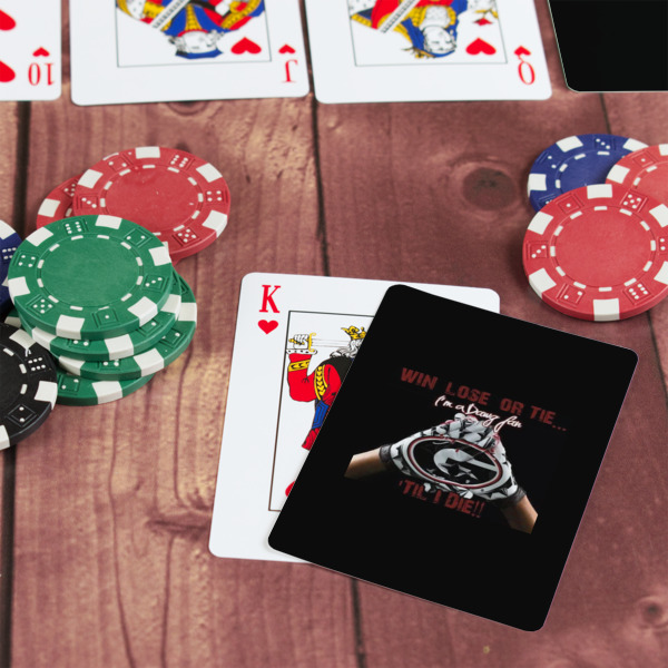 Custom Design - On Table with Poker Chips