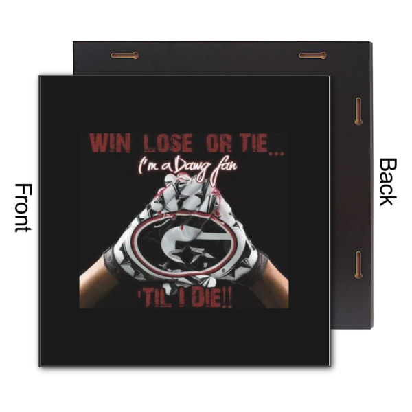 Custom Design - 12x12 Wood Print - Front & Back View