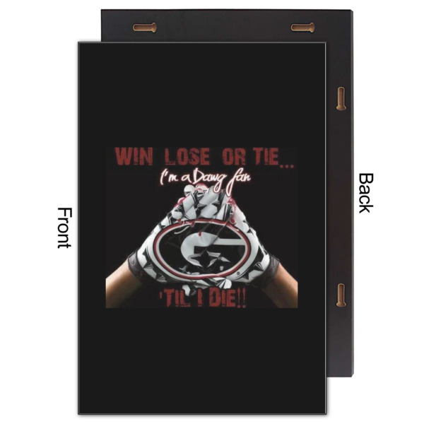 Custom Design - 20x30 Wood Print - Front & Back View