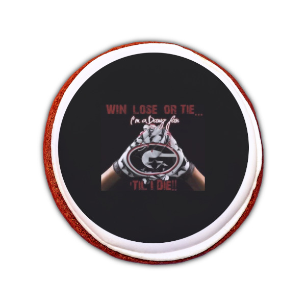 Custom Design - Printed Icing Circle - Small - On Cookie