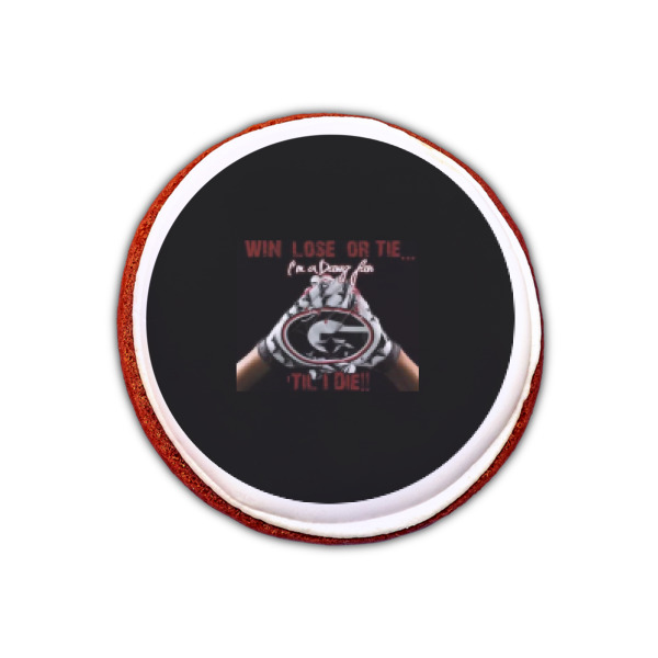 Custom Design - Printed Icing Circle - XSmall - On Cookie