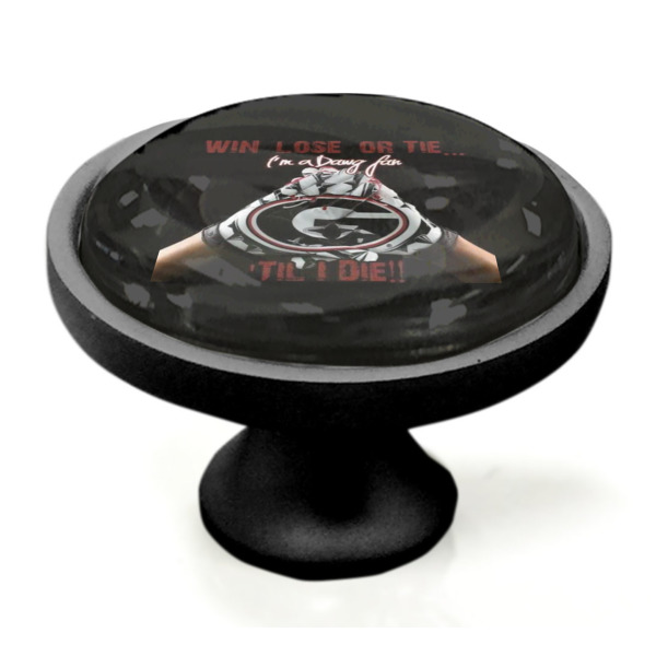 Custom Design - Black Custom Cabinet Knob (Side)