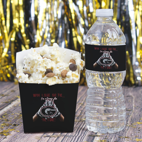 Custom Design - French Fry Favor Box - w/ Water Bottle