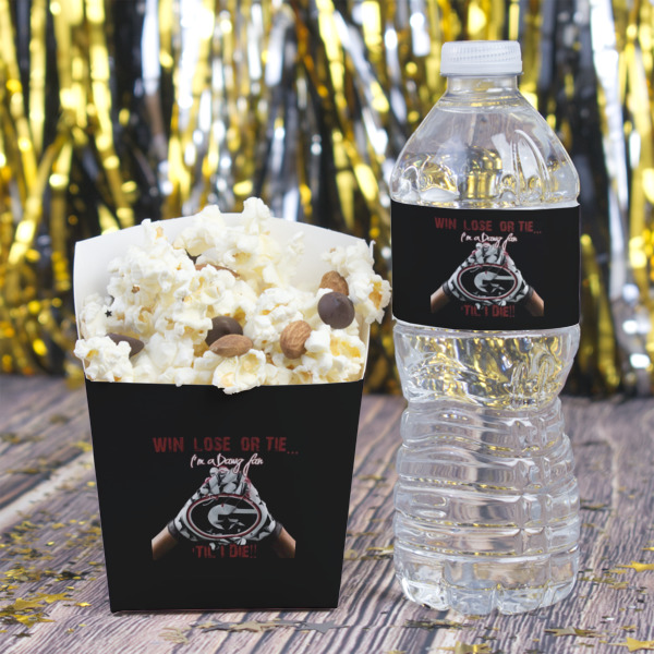 Custom Design - Water Bottle Label - w/ Favor Box