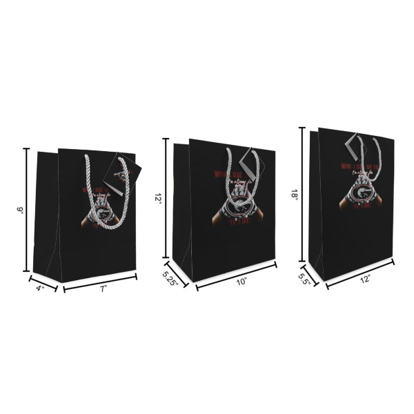 Custom Design - Gift Bags - All Sizes - Dimensions
