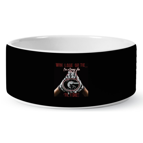 Custom Design - Ceramic Dog Bowl - Medium - Front