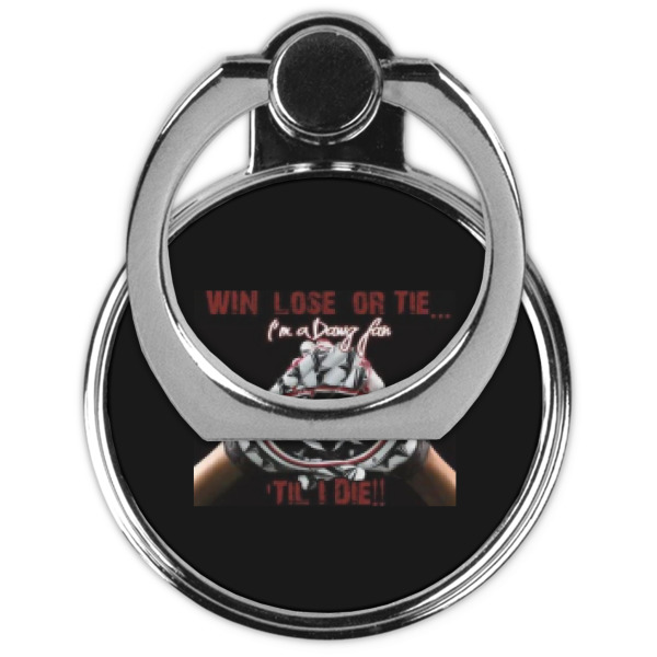 Custom Design - Cell Phone Ring Stand & Holder - Front (Collapsed)