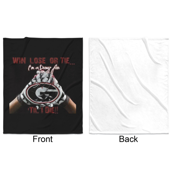 Custom Design - Minky Blanket - 50"x60" - Single Sided - Front & Back