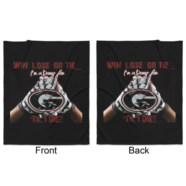 Custom Design - Minky Blanket - 50"x60" - Double Sided - Front & Back