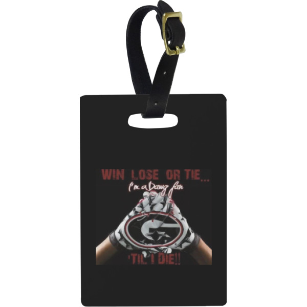 Custom Design Your Own Plastic Luggage Tag - Rectangular