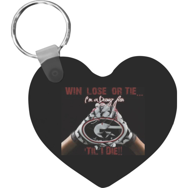 Custom Design Your Own Heart Plastic Keychain
