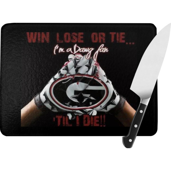 Custom Design Your Own Rectangular Glass Cutting Board