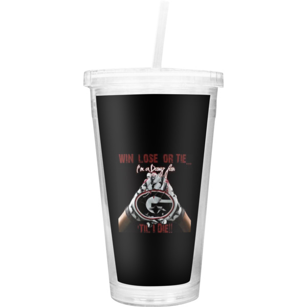 Custom Design Your Own Double Wall Tumbler with Straw