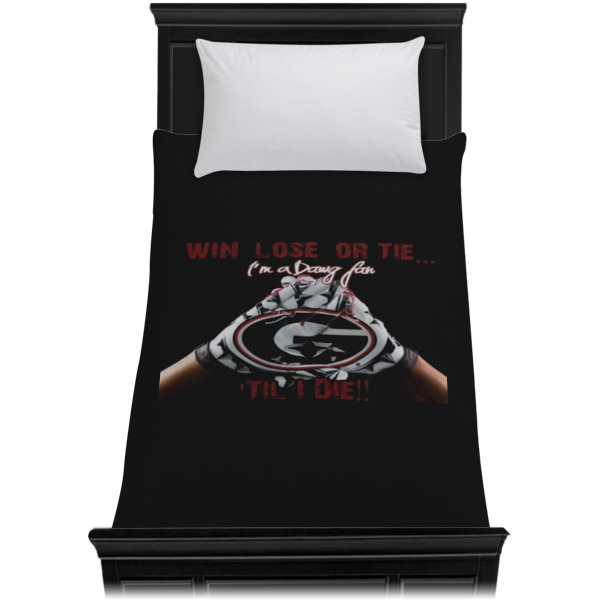 Custom Design - Duvet Cover - Twin - On Bed - No Prop