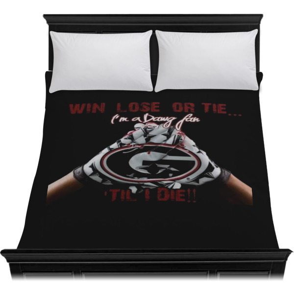 Custom Design - Duvet Cover - Queen - On Bed - No Prop