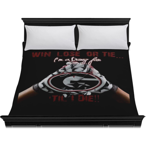 Custom Design - Duvet Cover - King - On Bed - No Prop