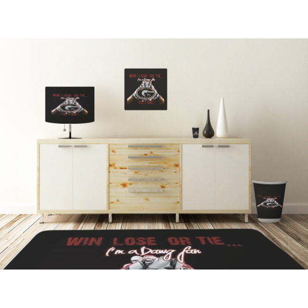 Custom Design - Square Wall Decal Wooden Desk