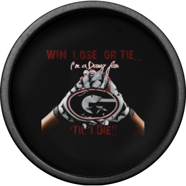 Custom Design - Cabinet Knob - Black - Front