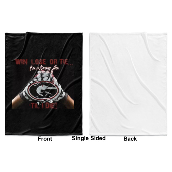 Custom Design - Baby Blanket (Single Sided - Printed Front, White Back)