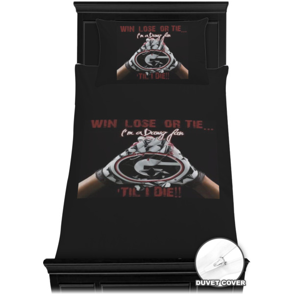 Custom Design - Bedding Set - Twin - Duvet - On Bed