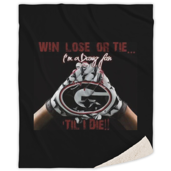 Custom Design Your Own Sherpa Throw Blanket