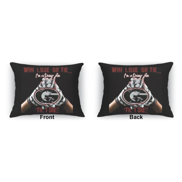 Custom Design - Outdoor Rectangular Throw Pillow (Front and Back)