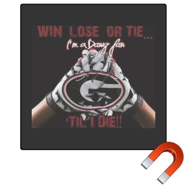 Custom Design Your Own Square Car Magnet - 6"