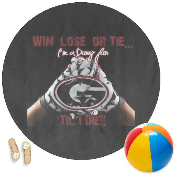 Custom Design Your Own Round Beach Towel