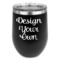 Design Your Own Stemless Stainless Steel Wine Tumbler - Black - Double-Sided