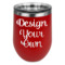 Design Your Own Stemless Stainless Steel Wine Tumbler - Red - Double-Sided