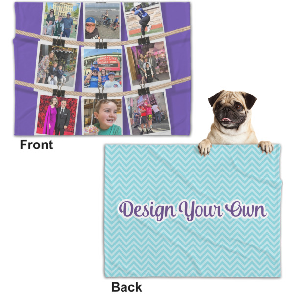 Custom Design - Microfleece Dog Blanket - Regular - Front & Back