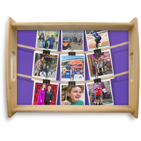 Custom Design Your Own Natural Wooden Tray - Large