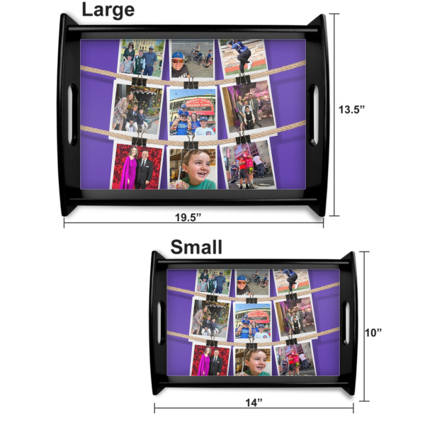Custom Design - Serving Tray Black Sizes