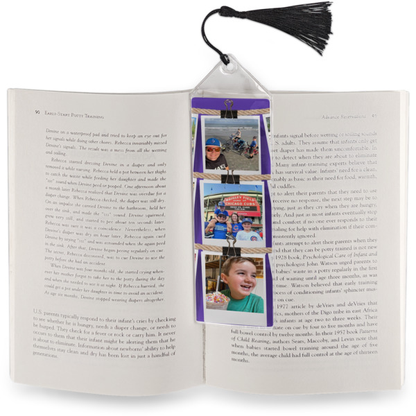 Custom Design - Bookmark w/ Tassel - In Book