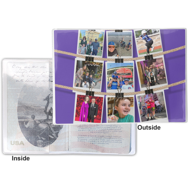 Custom Design - Vinyl Passport Holder - Flat Front and Back