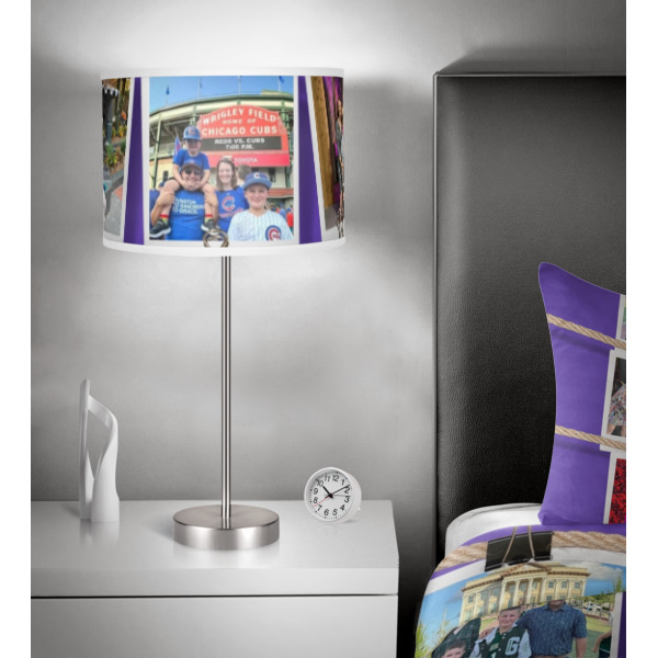Custom Design - 13" Drum Lampshade - In Room
