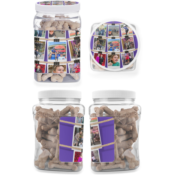 Custom Design - Pet Treat Jar - Multiple Angles