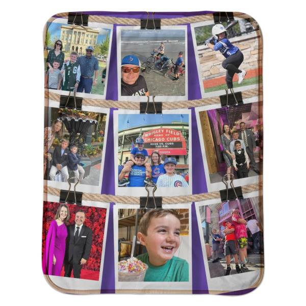 Custom Design - Baby Sherpa Blanket - Flat