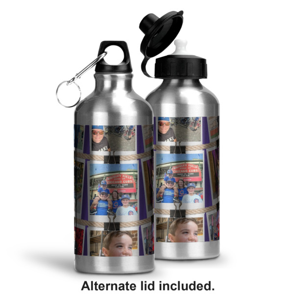 Custom Design - Aluminum Water Bottle - Alternate lid options