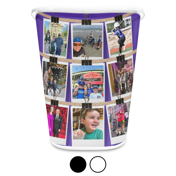 Custom Design - Waste Basket - Both Colors - Front