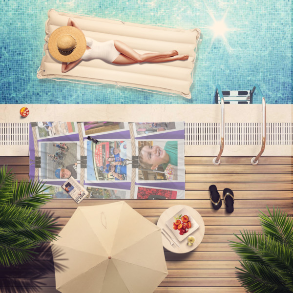 Custom Design - Beach Towel - Lifestyle at Pool