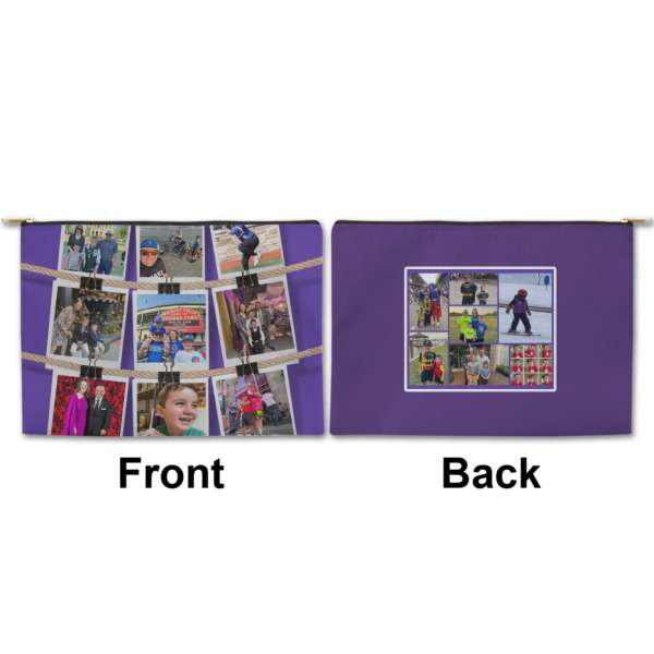 Custom Design - Large Zipper Pouch Approval (Front and Back)