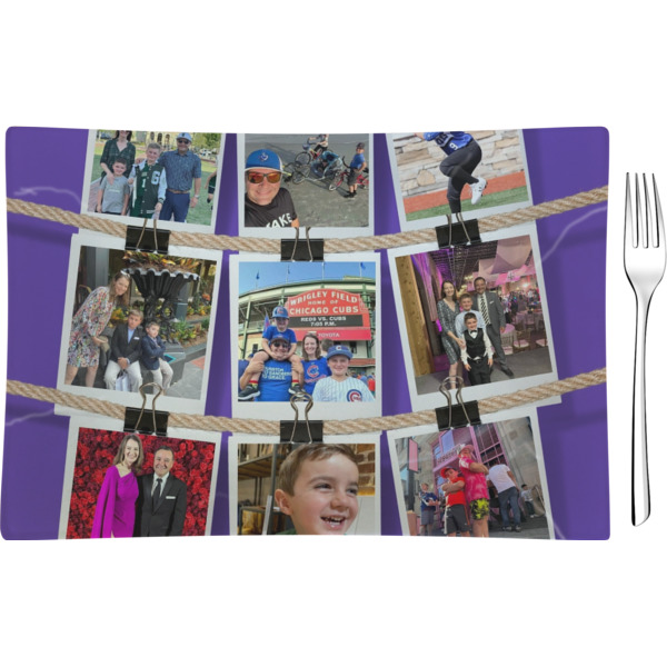 Custom Design Your Own Rectangular Glass Appetizer / Dessert Plate