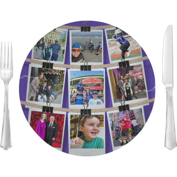 Custom Design Your Own 10" Glass Lunch / Dinner Plate