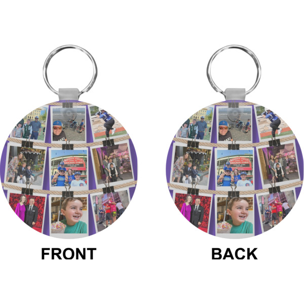 Custom Design - Circle Keychain (Front + Back)
